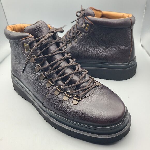 Allen Edmonds Men\'s Boots Knox Leather Sneaker Polo Brown Leather Sz 10.5 New main image 9